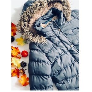 Women's Down Coat with Fur Hood